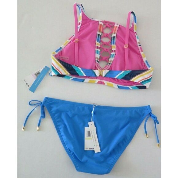 Bleu Rod Beattie RBCB20114 Women's Sz 6 Top, Sz 4/6 Bottom Multicolor Bikini Set - Picture 10 of 12